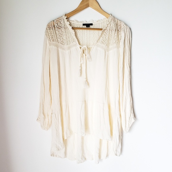American Eagle Outfitters Tops - 3/30 American Eagle | Lace Peasant Style Blouse